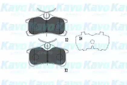 KBP-9017 KAVO PARTS Комплект тормозных колодок, дисковый тормоз
