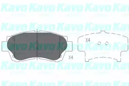 KBP-9042 KAVO PARTS Комплект тормозных колодок, дисковый тормоз