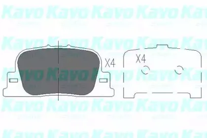 KBP-9069 KAVO PARTS Комплект тормозных колодок, дисковый тормоз