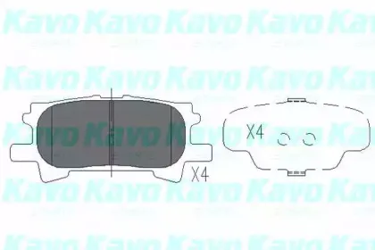KBP-9078 KAVO PARTS Комплект тормозных колодок, дисковый тормоз
