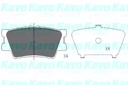 KBP-9086 KAVO PARTS Комплект тормозных колодок, дисковый тормоз