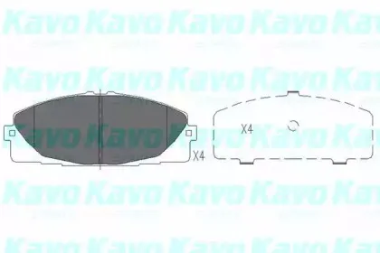KBP-9089 KAVO PARTS Комплект тормозных колодок, дисковый тормоз