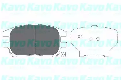 KBP-9092 KAVO PARTS Комплект тормозных колодок, дисковый тормоз