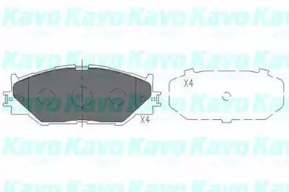 KBP-9094 KAVO PARTS Комплект тормозных колодок, дисковый тормоз