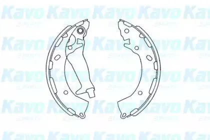 KBS-3409 KAVO PARTS Комплект тормозных колодок