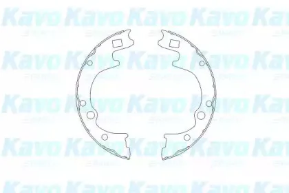 KBS-4401 KAVO PARTS Комплект тормозных колодок