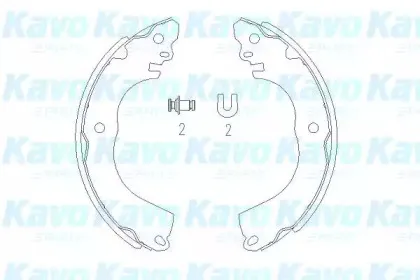 KBS-7416 KAVO PARTS Комплект тормозных колодок