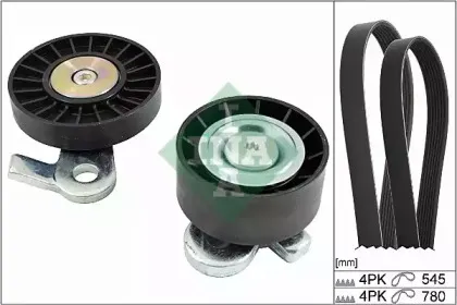 529 0063 10 INA Поликлиновой ременный комплект