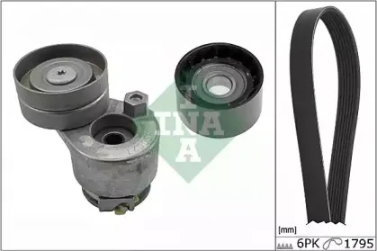 529 0124 10 INA Поликлиновой ременный комплект