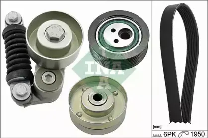 529 0126 10 INA Поликлиновой ременный комплект