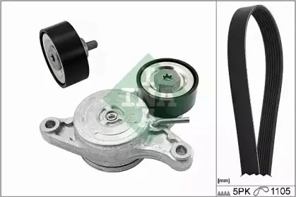 529 0154 10 INA Поликлиновой ременный комплект