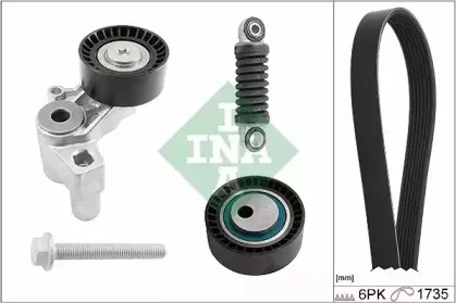 529 0185 10 INA Поликлиновой ременный комплект
