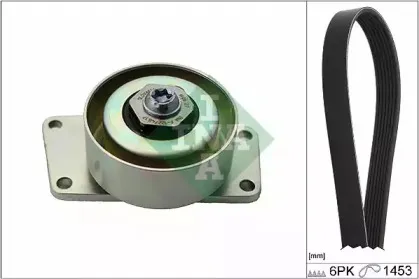 529 0216 10 INA Поликлиновой ременный комплект