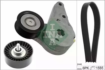 529 0217 10 INA Поликлиновой ременный комплект