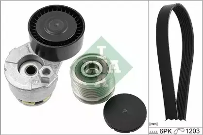 529 0224 10 INA Поликлиновой ременный комплект