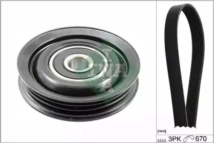 529 0227 10 INA Поликлиновой ременный комплект