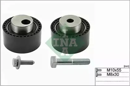 530 0059 09 INA Комплект роликов, зубчатый ремень