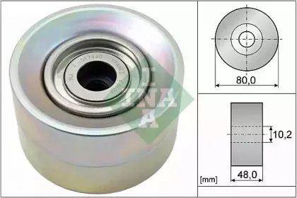 532 0410 20 INA Паразитный / ведущий ролик, поликлиновой ремень