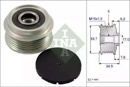 535 0034 10 INA Механизм свободного хода генератора