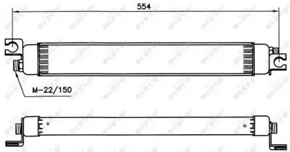31010 NRF масляный радиатор, двигательное масло