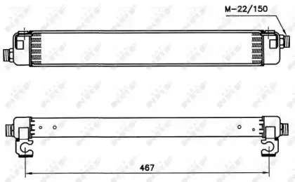 31011 NRF масляный радиатор, двигательное масло