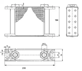 31143 NRF масляный радиатор, двигательное масло