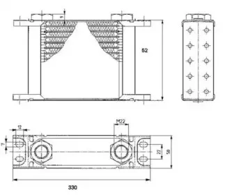 31145 NRF масляный радиатор, двигательное масло