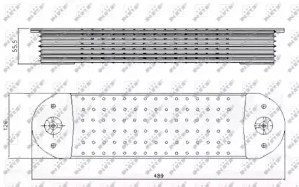 31242 NRF масляный радиатор, двигательное масло