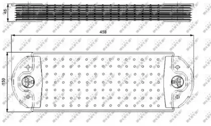 31243 NRF масляный радиатор, двигательное масло