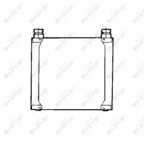 31742 NRF масляный радиатор, двигательное масло