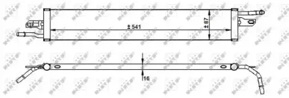 31744 NRF масляный радиатор, двигательное масло