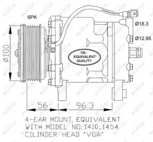 32065 NRF Компрессор, кондиционер