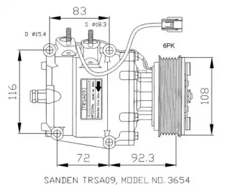 32072G NRF Компрессор, кондиционер