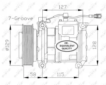 32094 NRF Компрессор, кондиционер