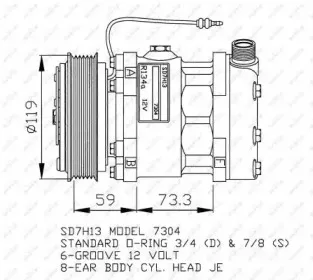 32140G NRF Компрессор, кондиционер