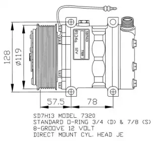 32141G NRF Компрессор, кондиционер