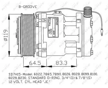 32142G NRF Компрессор, кондиционер