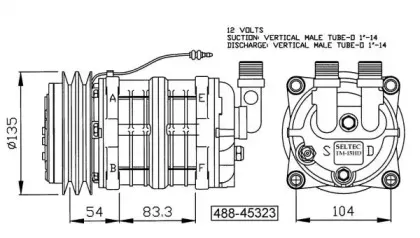 32155G NRF Компрессор, кондиционер