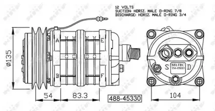 32156G NRF Компрессор, кондиционер