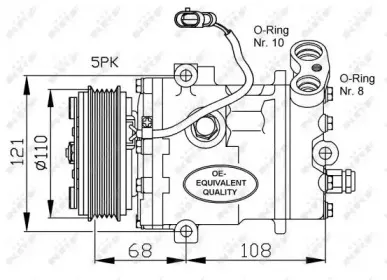 32197 NRF Компрессор, кондиционер