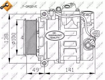 32216 NRF Компрессор, кондиционер
