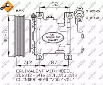 32259 NRF Компрессор, кондиционер