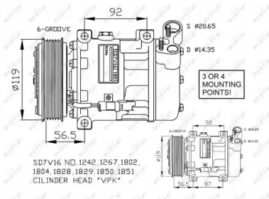 32270G NRF Компрессор, кондиционер