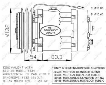 32282 NRF Компрессор, кондиционер