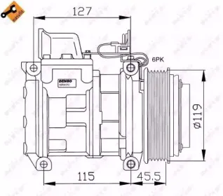 32406 NRF Компрессор, кондиционер