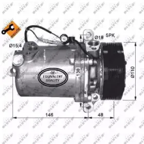 32414 NRF Компрессор, кондиционер