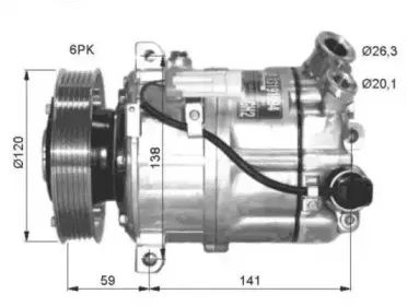 32417G NRF Компрессор, кондиционер