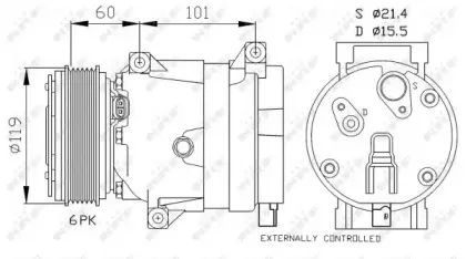 32460G NRF Компрессор, кондиционер