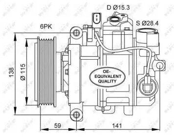 32462 NRF Компрессор, кондиционер