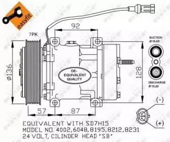 32477 NRF Компрессор, кондиционер